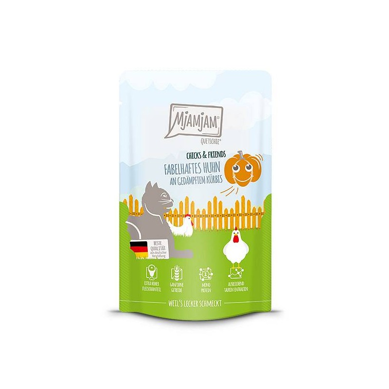 Mjamjam Chicks & Friends Piščanec z bučo 300g