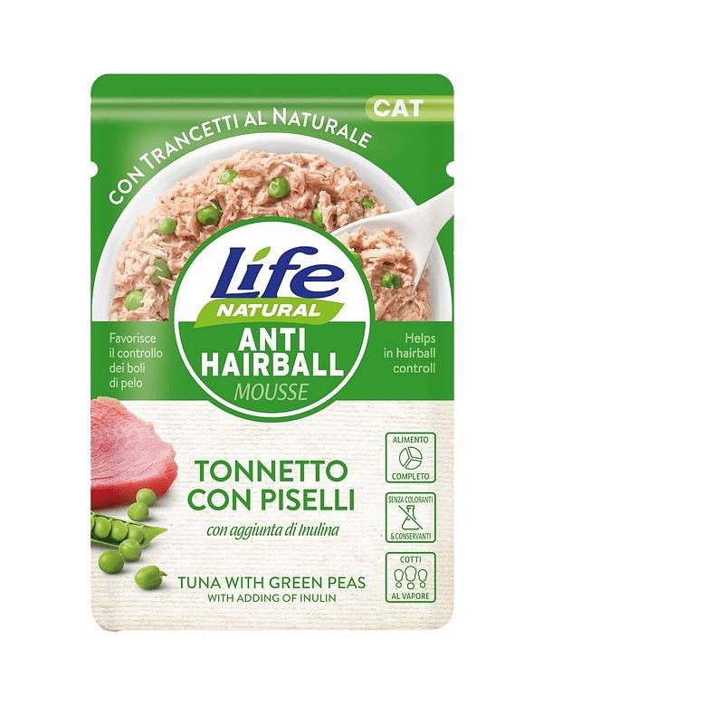 Lifecat Anti-hairball Tuna z grahom 70g