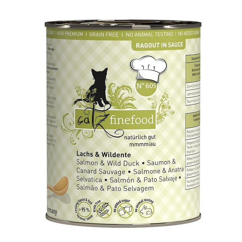 Catz Finefood Ragout no.605 Losos in divja raca 380g