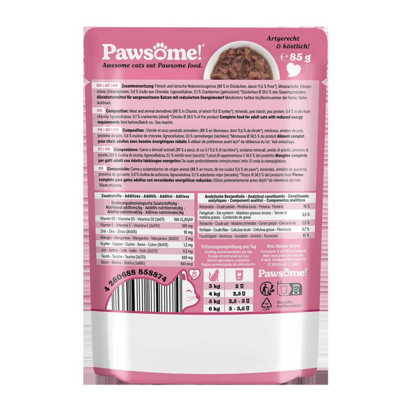 Pawsome Adult Light Puran 85 g