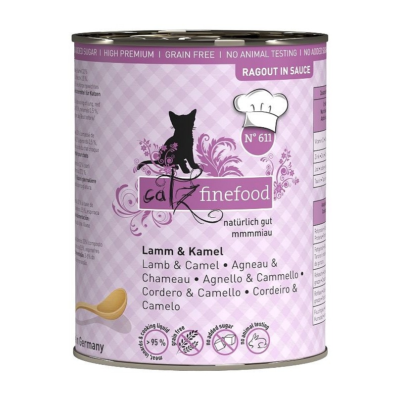 Catz Finefood Ragout no.611 Jagnjetina in kamela 380g