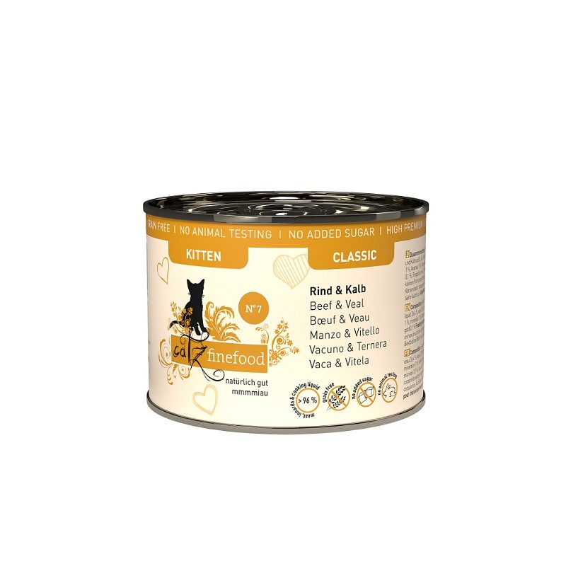 Catz Finefood Kitten no. 07 Govedina in teletina 200g