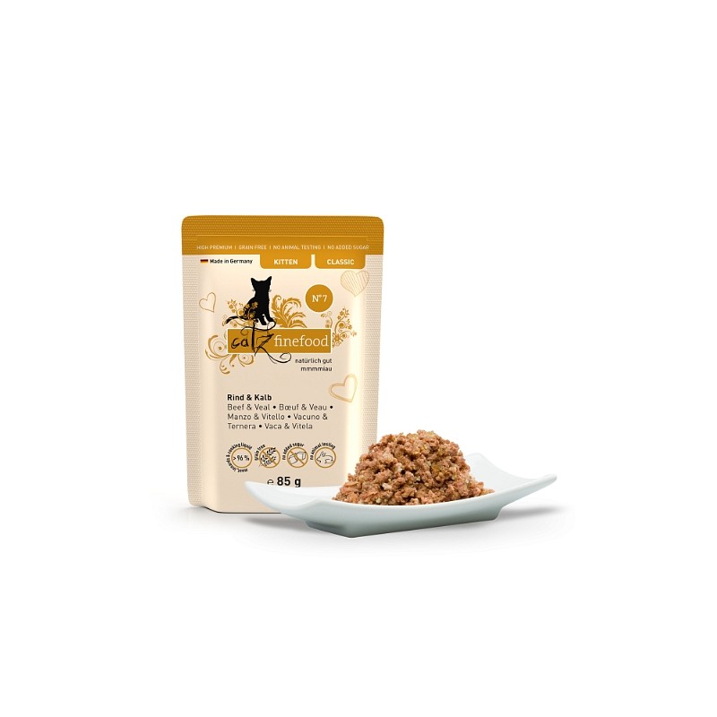 Catz Finefood Kitten no. 07 Govedina in teletina 85g