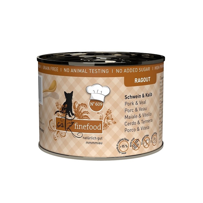 Catz Finefood Ragout no.609 Svinjina in teletina 180g