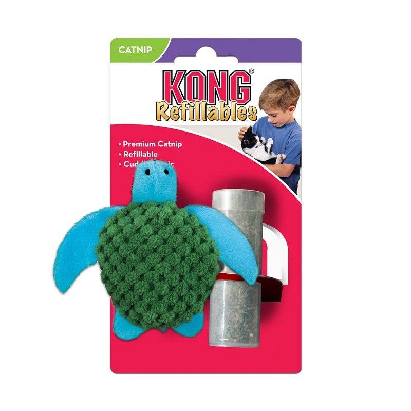 KONG Cat Refillable Catnip Turtle