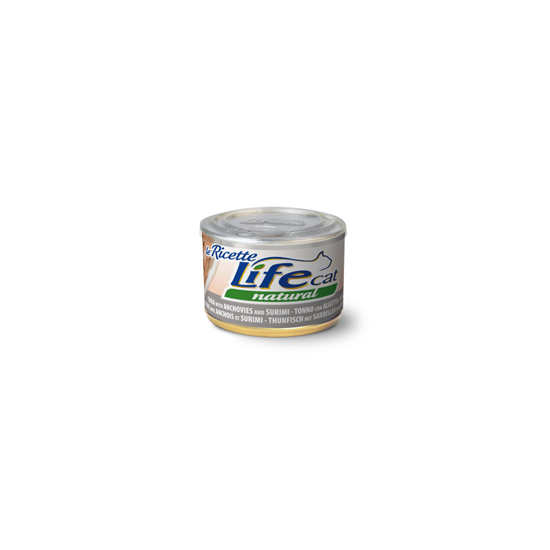 Lifecat konzerva le Ricette tuna z inčuni in surimijem 150g