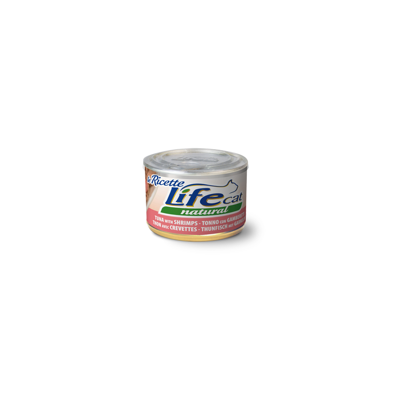 Lifecat konzerva le Ricette tuna s kozicami 150g