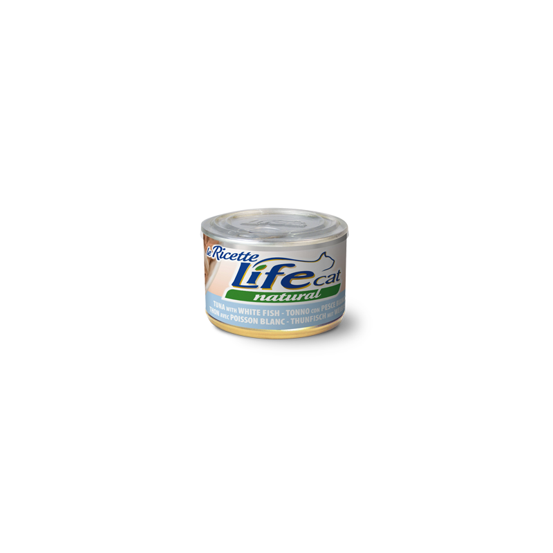 Lifecat paket konzerv le Ricette tuna z belo ribo 6x150g