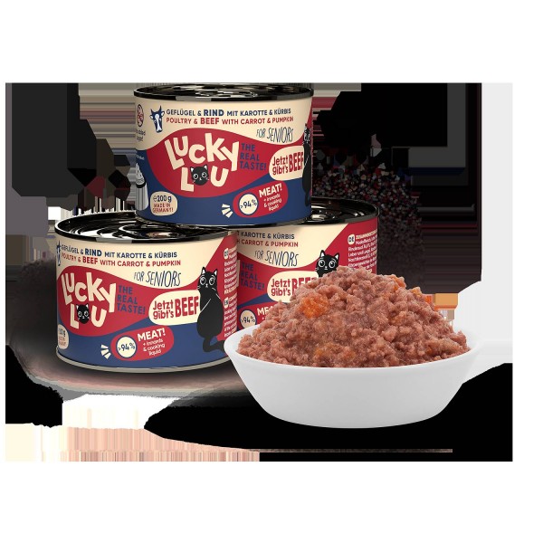 Lucky Lou Senior Perutnina in govedina 200g