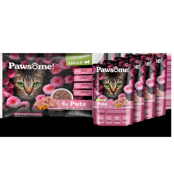 Pawsome Adult Puran 4x85 g