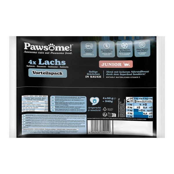 Pawsome Junior Losos 4x85 g