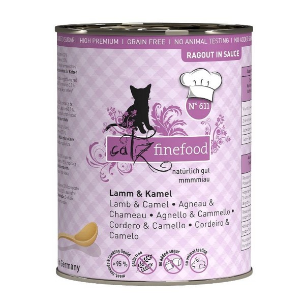 Catz Finefood Ragout no.611 Jagnjetina in kamela 380g