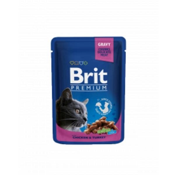 Brit Premium mokra hrana piščanec in puran 100g