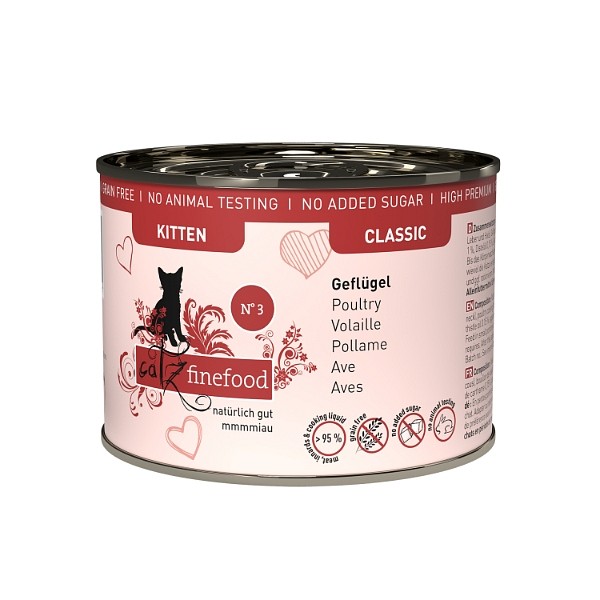 Catz Finefood Kitten no. 03 perutnina 200g