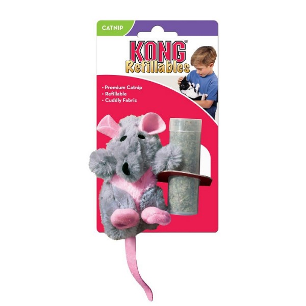 KONG Cat Refillable Catnip Rat