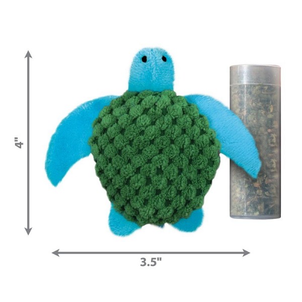 KONG Cat Refillable Catnip Turtle