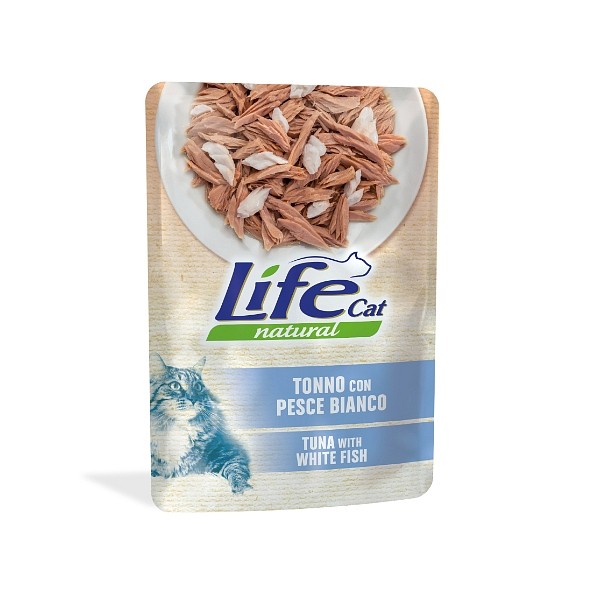 Lifecat vrečka tuna in bela riba 70g