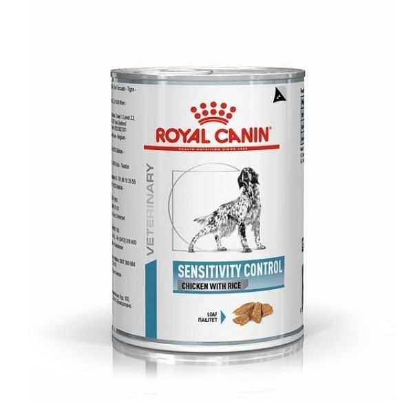 RC Veterinary Diet Dog Sensitivity Control konzerva piščanec 400g