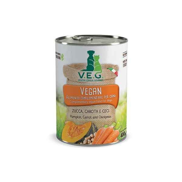 V.E.G. veganska hrana za pse Buča, korenje in čičerika 400g