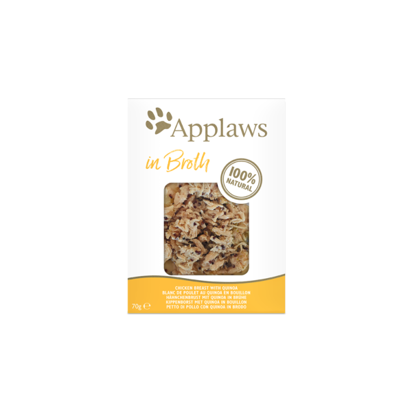 Applaws vrečka Piščančje prsi s kvinojo v juhi 70g