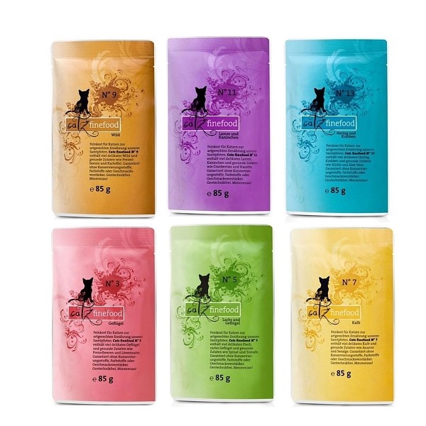 Catz finefood vrečke mešan paket1 6x85g