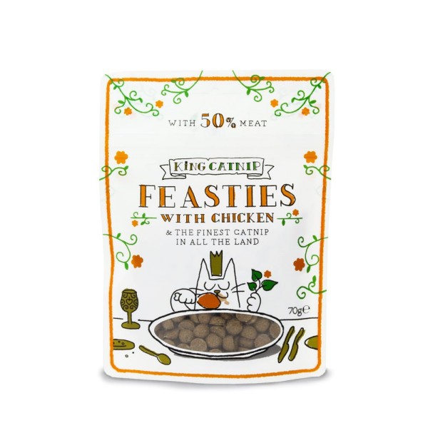 King Catnip Feasties s piščancem 70g