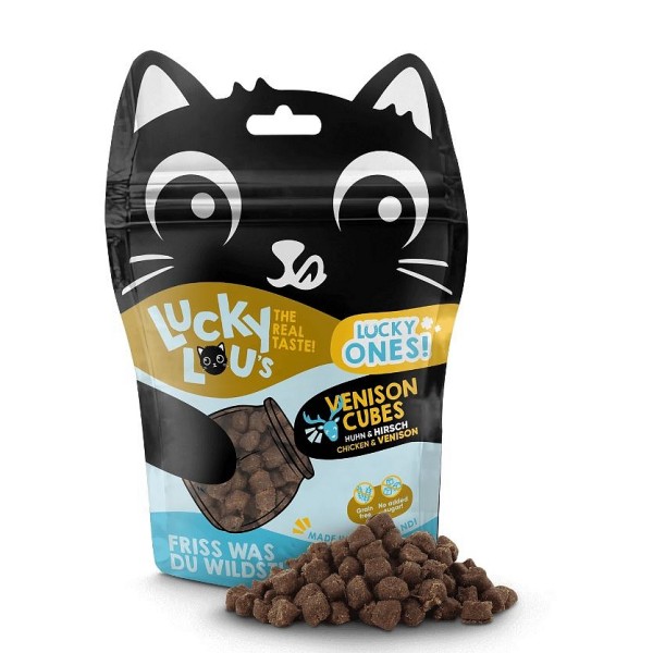 Lucky Lou Lucky Ones Cubes Piščanec in jelen 80g