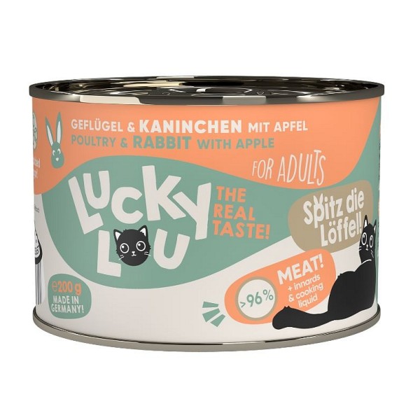 Lucky Lou LS Adult Perutnina in kunec 200g