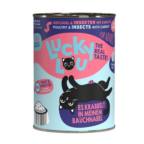 Lucky Lou LS Adult Perutnina in žuželke 400g