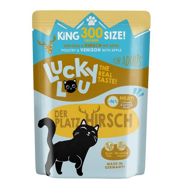 Lucky Lou LS Adult Perutnina in jelen 300g