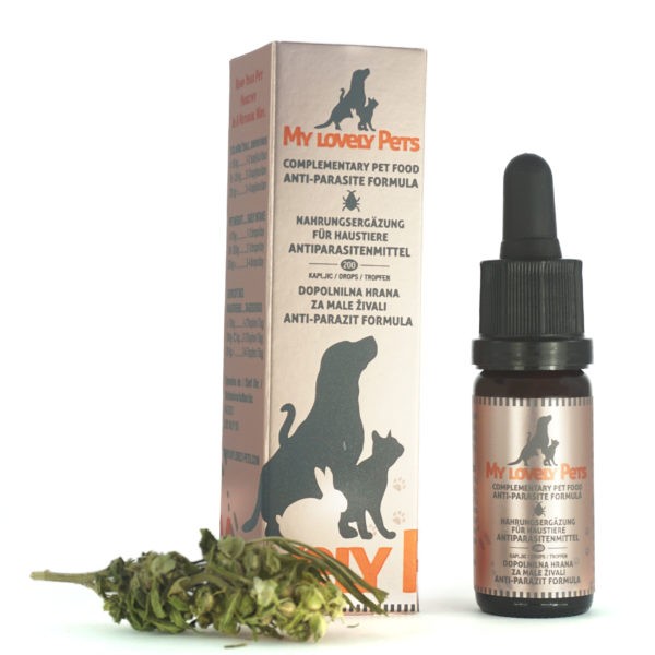 My Lovely Pets™ CBD konopljine kapljice 2% Anti-Parazit formula 10ml