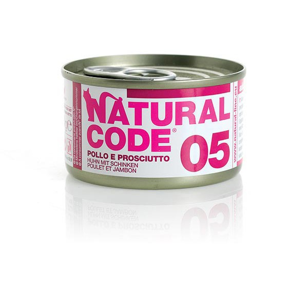 Natural Code 05 Piščanec in šunka 85g