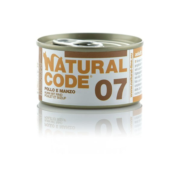 Natural Code 07 Piščanec in govedina 85g