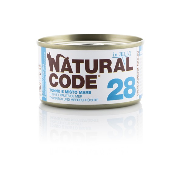 Natural Code 28 Tuna in mešani morski sadeži v želeju 85g