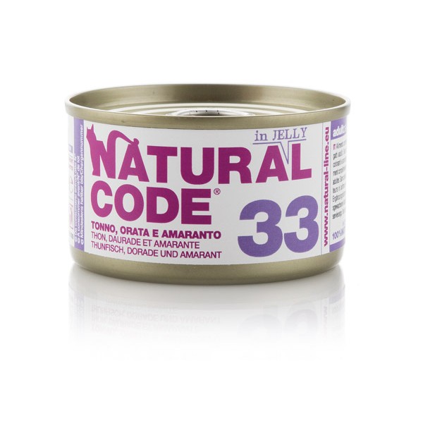 Natural Code 33 Tuna, orada in amarant v želeju 85g