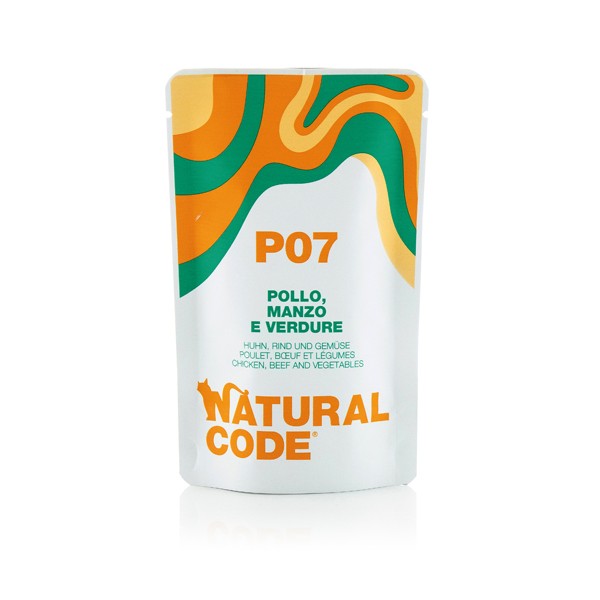 Natural Code P07 Piščanec, govedina in zelenjava 70g