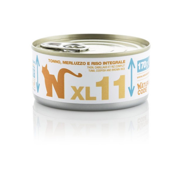 Natural Code XL11 Tuna, polenovka in rjavi riž 170g