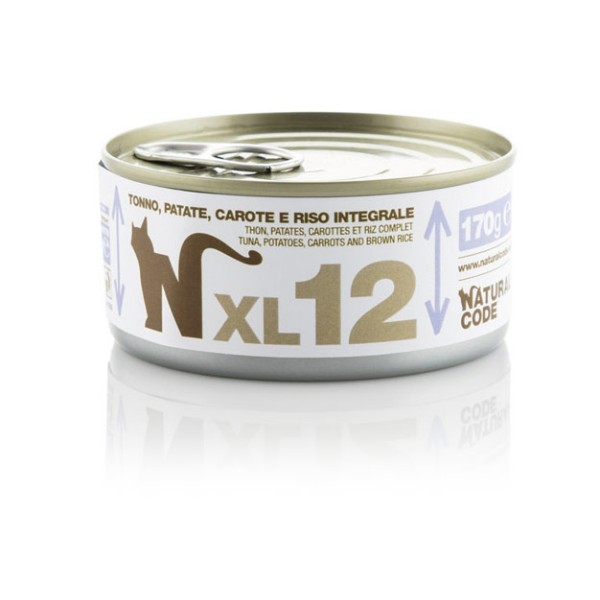 Natural Code XL12 Tuna, krompir, korenje in rjavi riž 170g
