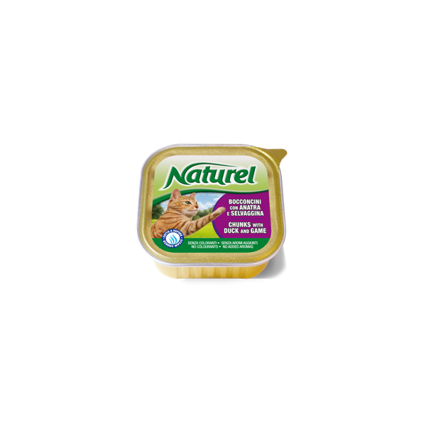 Naturel cat alu posodica raca in divjačina 100g