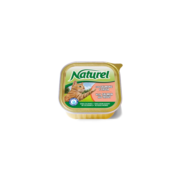 Naturel cat alu posodica losos in postrv 100g