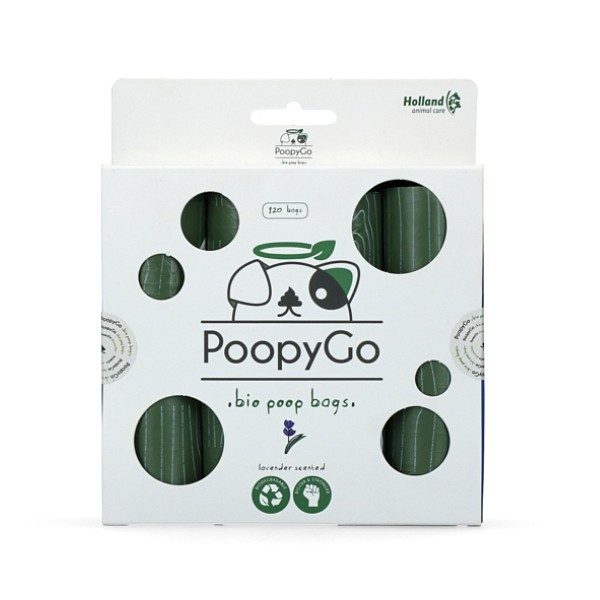 PoopyGo vrečke z vonjem sivke 120 kosov (8x15) 