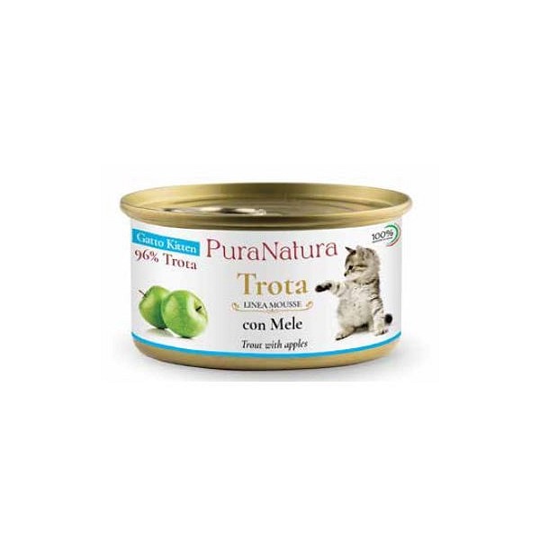 Pura Natura Kitten Postrv z jabolkom 85g