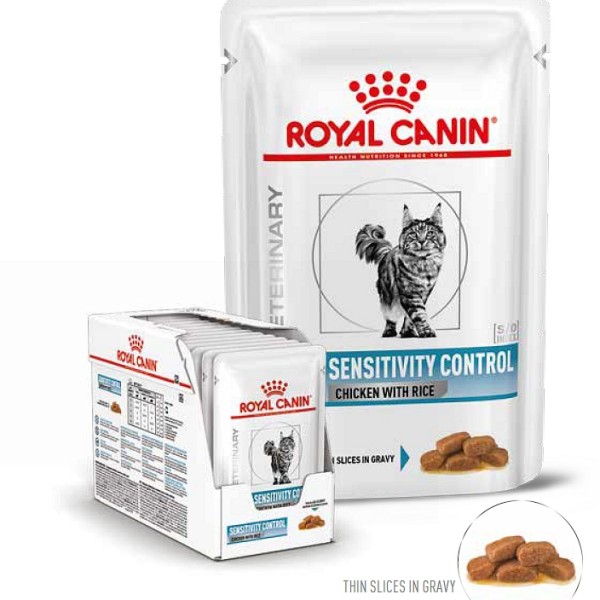 RC Veterinary Diet Cat Sensitivity Control vrečka piščanec 12x85g