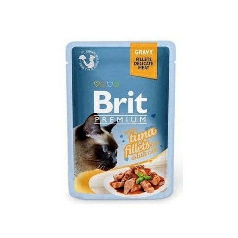 Brit Premium mokra hrana fileji tune v omaki 85g