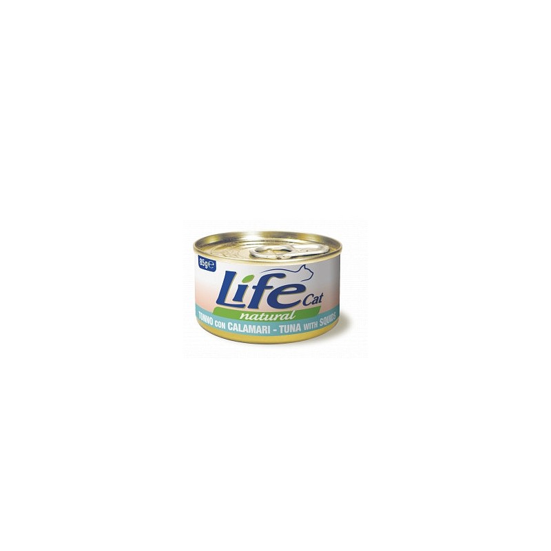 Lifecat paket konzerv tuna z lignji 6x85g