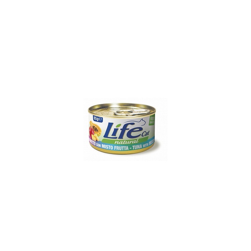 Lifecat paket konzerv tuna in mešano sadje 6x85g