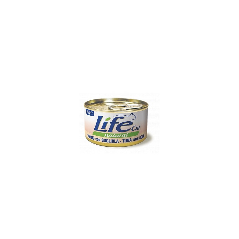 Lifecat konzerva tuna in morski list 85g