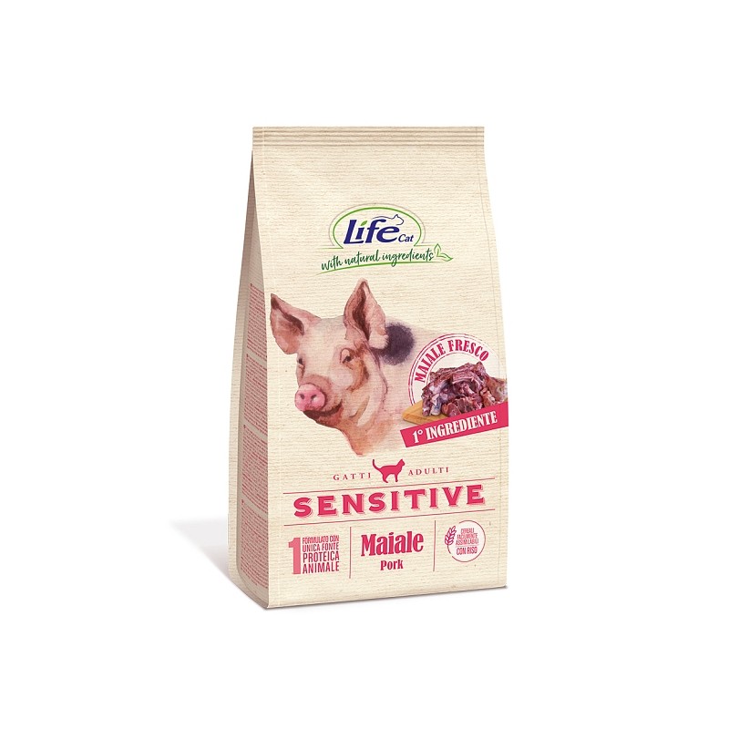 Lifecat briketi Sensitive Svinjina