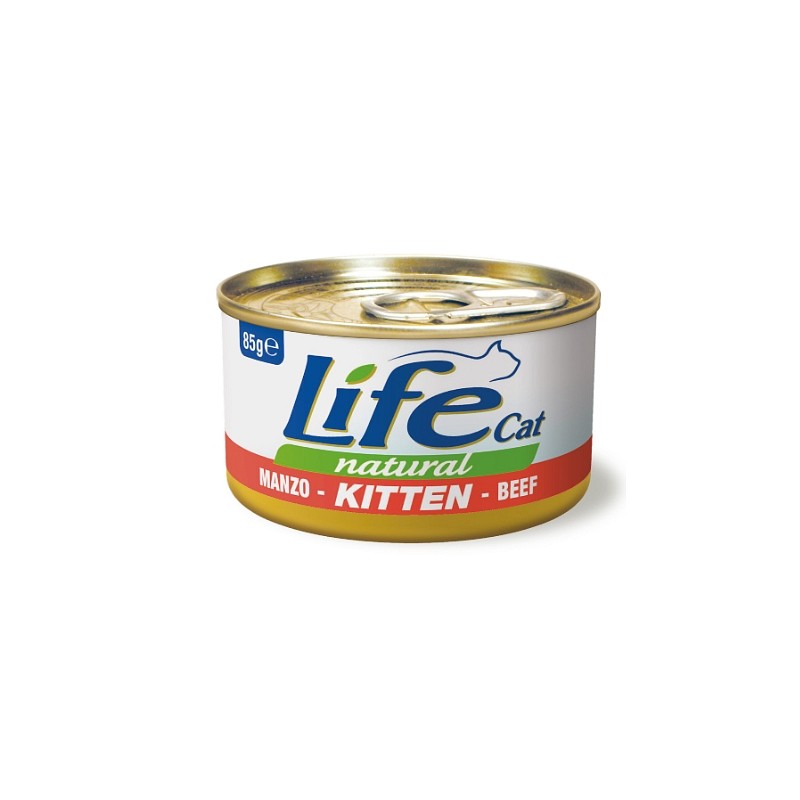 Lifecat konzerva Kitten govedina 85g