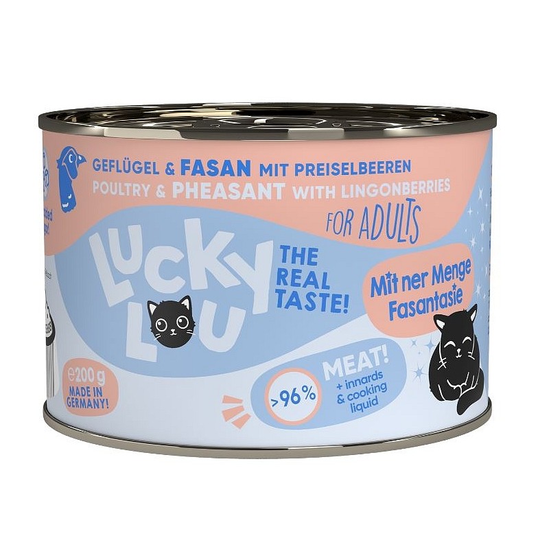 Lucky Lou LS Adult Perutnina in fazan 200g